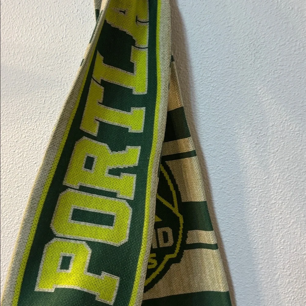 Adidas Portland Timbers Green and Gray Striped Scarf